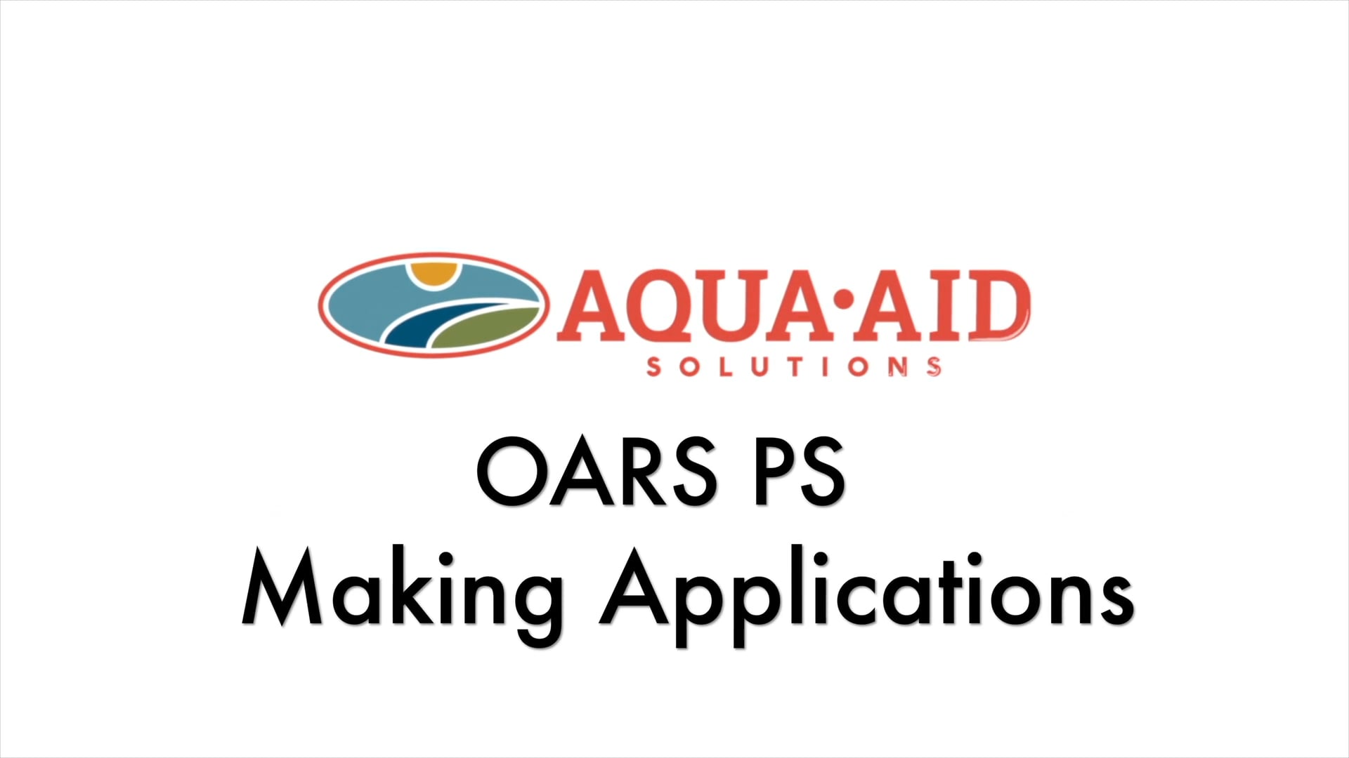OARS PS Making Applications on Vimeo
