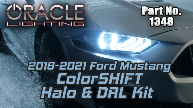 2018-2022 Ford Mustang ColorSHIFT® DRL Upgrade w/Halo Kit