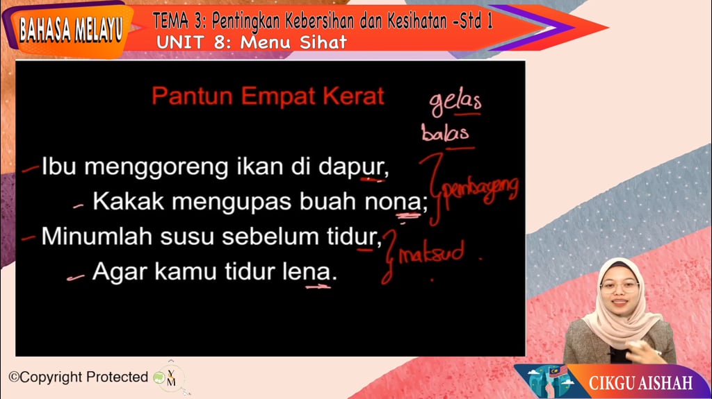 S1_BM_03-02 Pentingkan Kebersihan dan Kesihatan: Menu Sihat