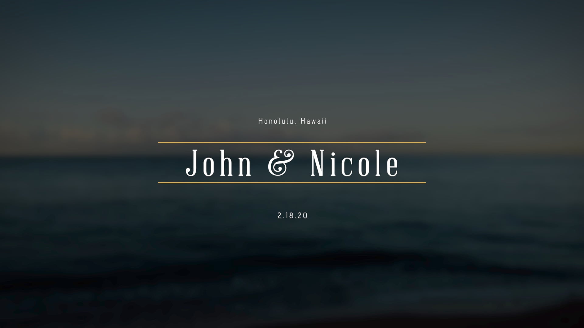 John & Nicole