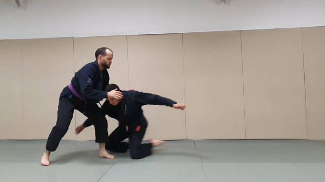 Single leg en rotation