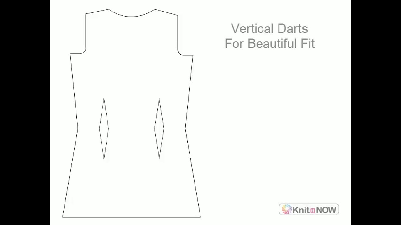 Vertical Darts Machine Knitting Tutorial