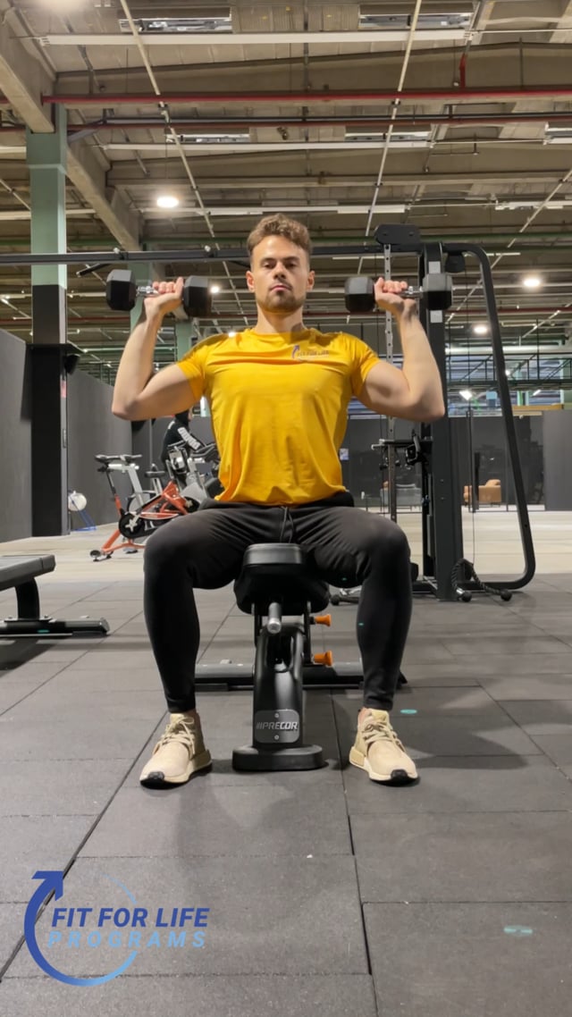 Dumbbell Overhead Press, seated
