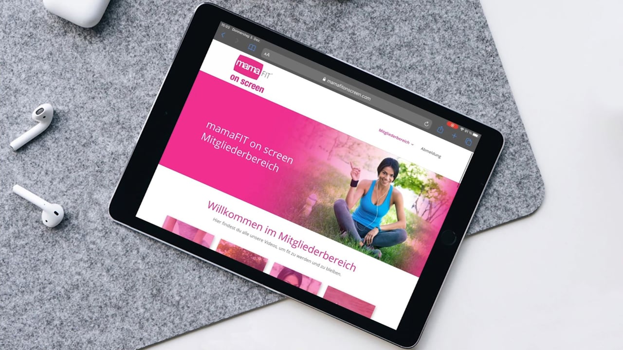 mamaFIT on screen – Online Training für Mamas