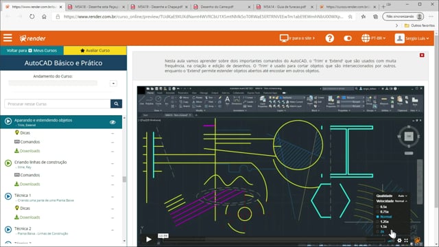 M1A2 - Usando o Curso e o AutoCAD