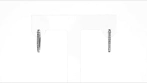 10 ct. t.w. Diamond Huggie Hoop Earrings in 14kt White Gold. 38