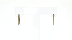 10 ct. t.w. Diamond Huggie Hoop Earrings in 14kt Yellow Gold. 38
