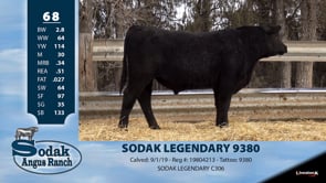 Lot #68 - SODAK LEGENDARY 9380