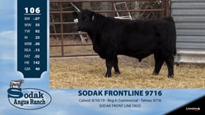 Lot #106 - SODAK FRONTLINE 9716