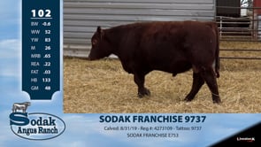 Lot #102 - SODAK FRANCHISE 9737