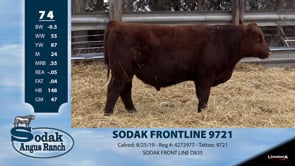 Lot #74 - SODAK FRONTLINE 9721
