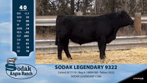 Lot #40 - SODAK LEGENDARY 9322