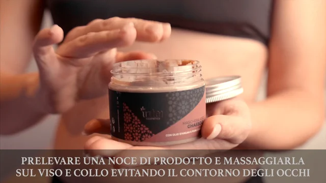 Maschera Ghassoul con olio d'Argan e fiori d'arancio - INTAJ COSMETICS