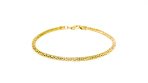 Italian 18kt Gold Over Sterling Tubular-Link Bracelet