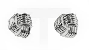 Italian Sterling Silver Love Knot Earrings