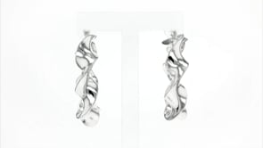Italian Sterling Silver Twisted Hoop Earrings