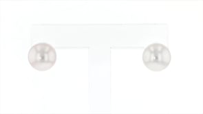 9-10mm Cultured Pearl Stud Earrings in 14kt Yellow Gold
