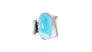 Larimar Wrap Ring in Sterling Silver