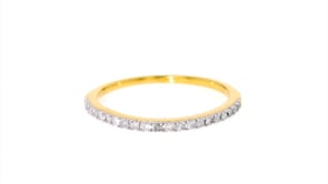 15 ct. t.w. Diamond Ring in 18kt Gold Over Sterling