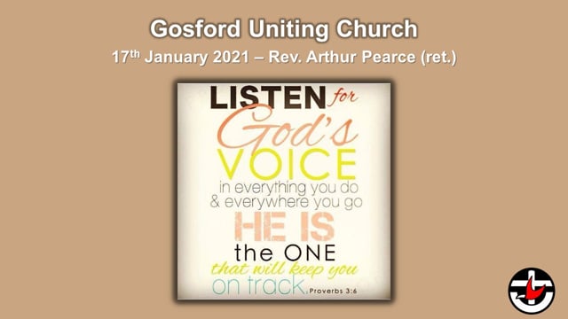 17th January 2021 - Rev. Arthur Pearce (ret.)