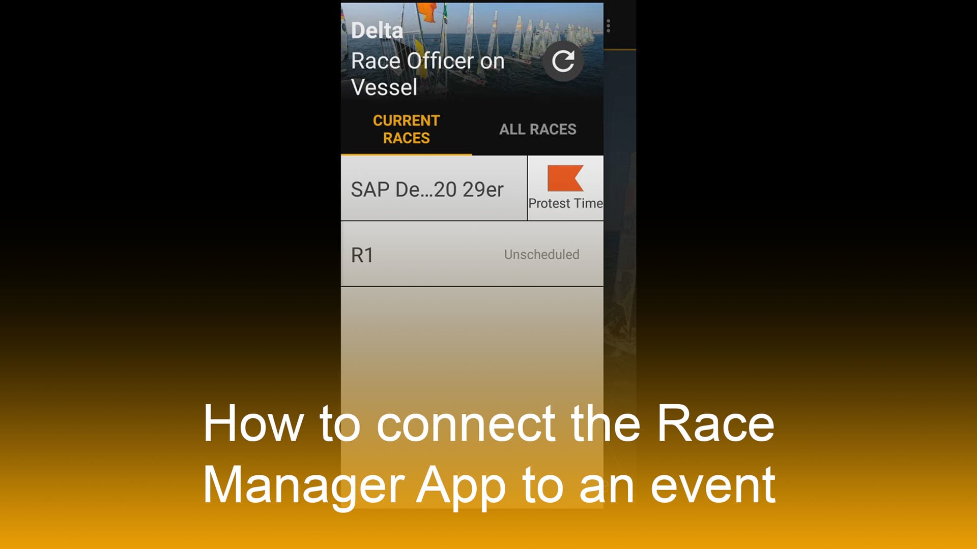 How to connect the Race Manager App to an event