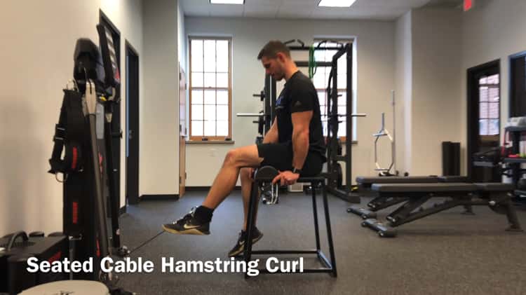 Seated Cable Hamstring Curl on Vimeo