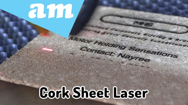 Cork Sheet Laser Engraving Demonstrated on 80W TruCUT Laser Engraving and Cutting Machine