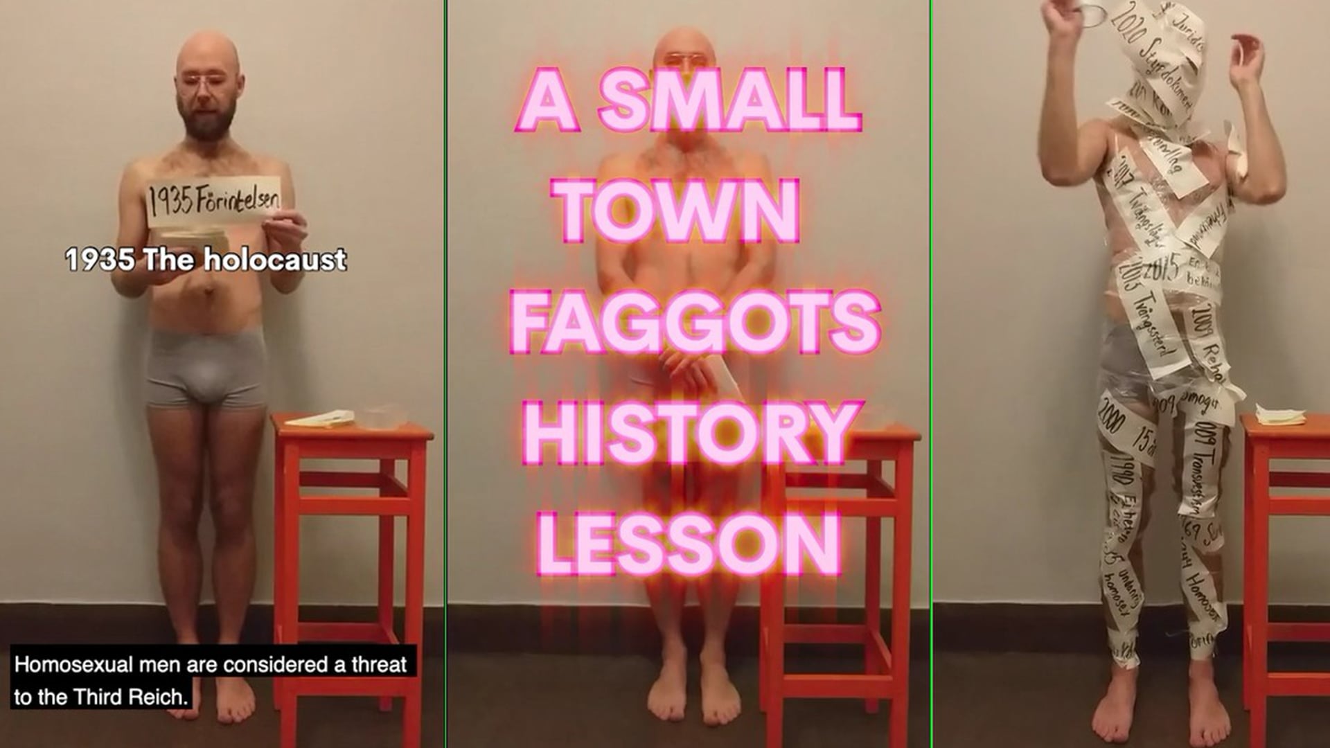 A small town faggots history lesson