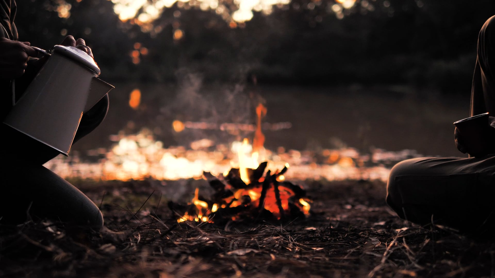 country bonfire wallpaper