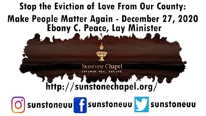 Stop the Eviction of Love From Our Country: Make People Matter Again