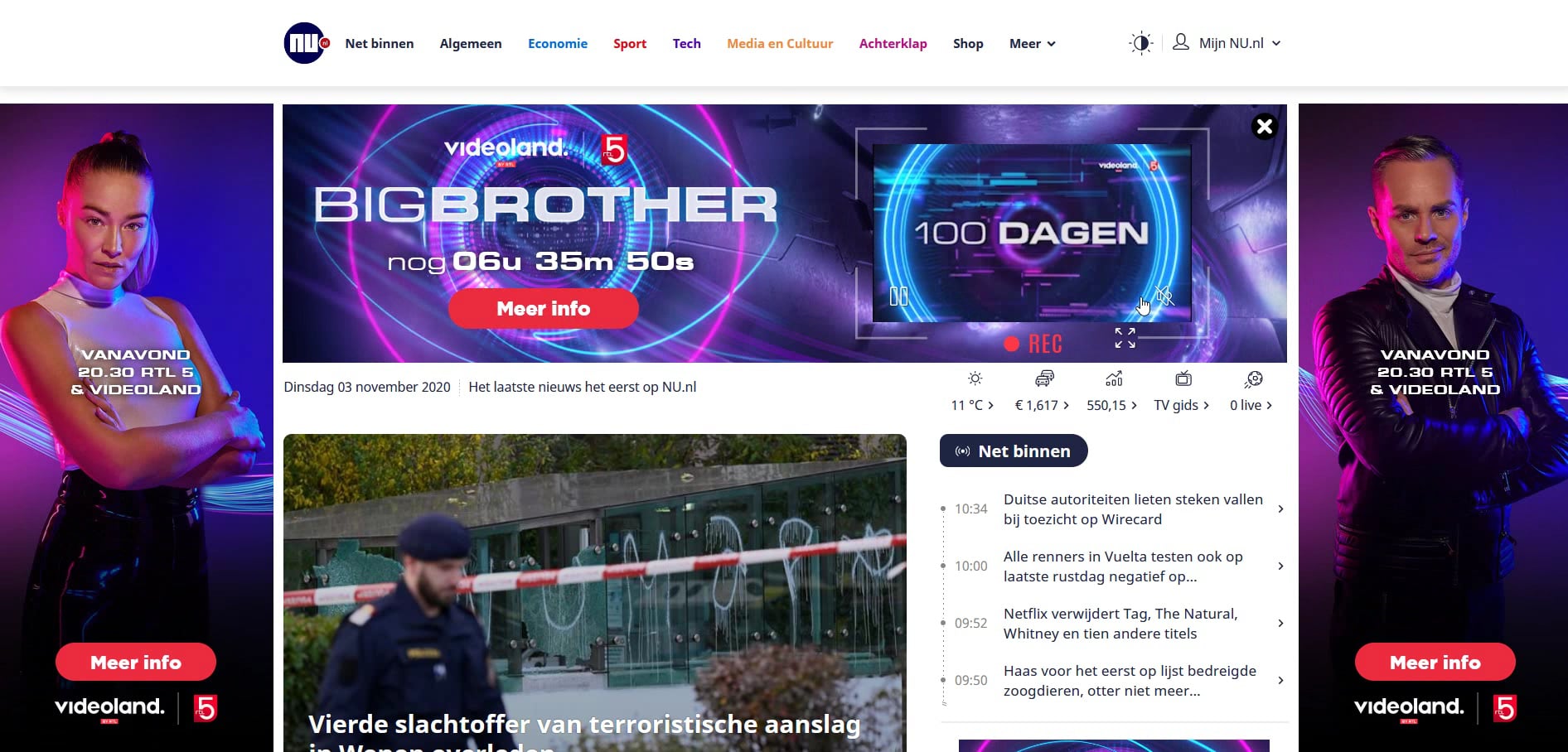 Videoland Big Brother Live Stream 2025