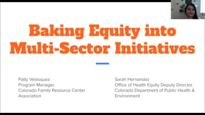 AINM 2020: Baking Equity into Multi-Sector Initiatives