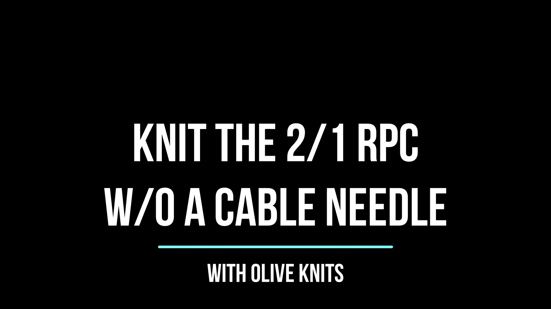 How to knit cables WITHOUT a cable needle [+ video]