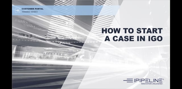 1 - How To Start A Case In iGO