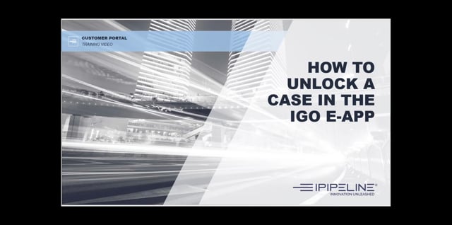 5 - How to unlock a case in the iGo eApp