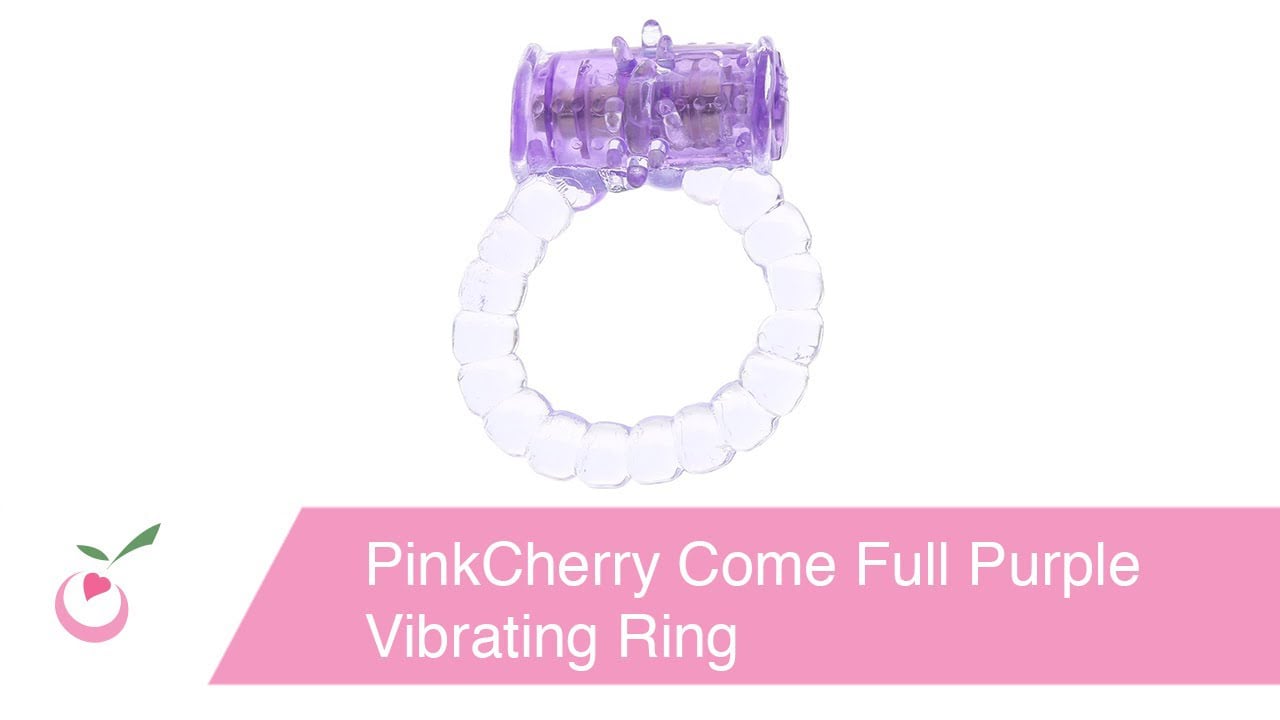 PinkCherry Come Full Purple Vibrating Ring