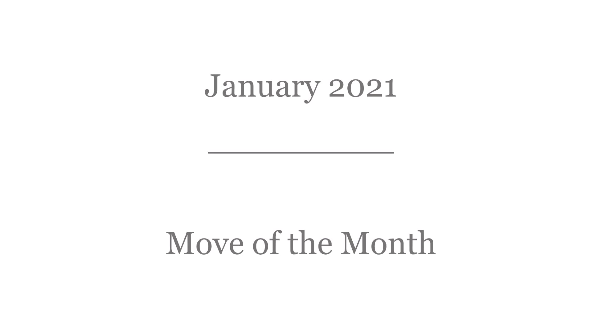 January 2021 ORIGINAL Barre Class Move of the Month
