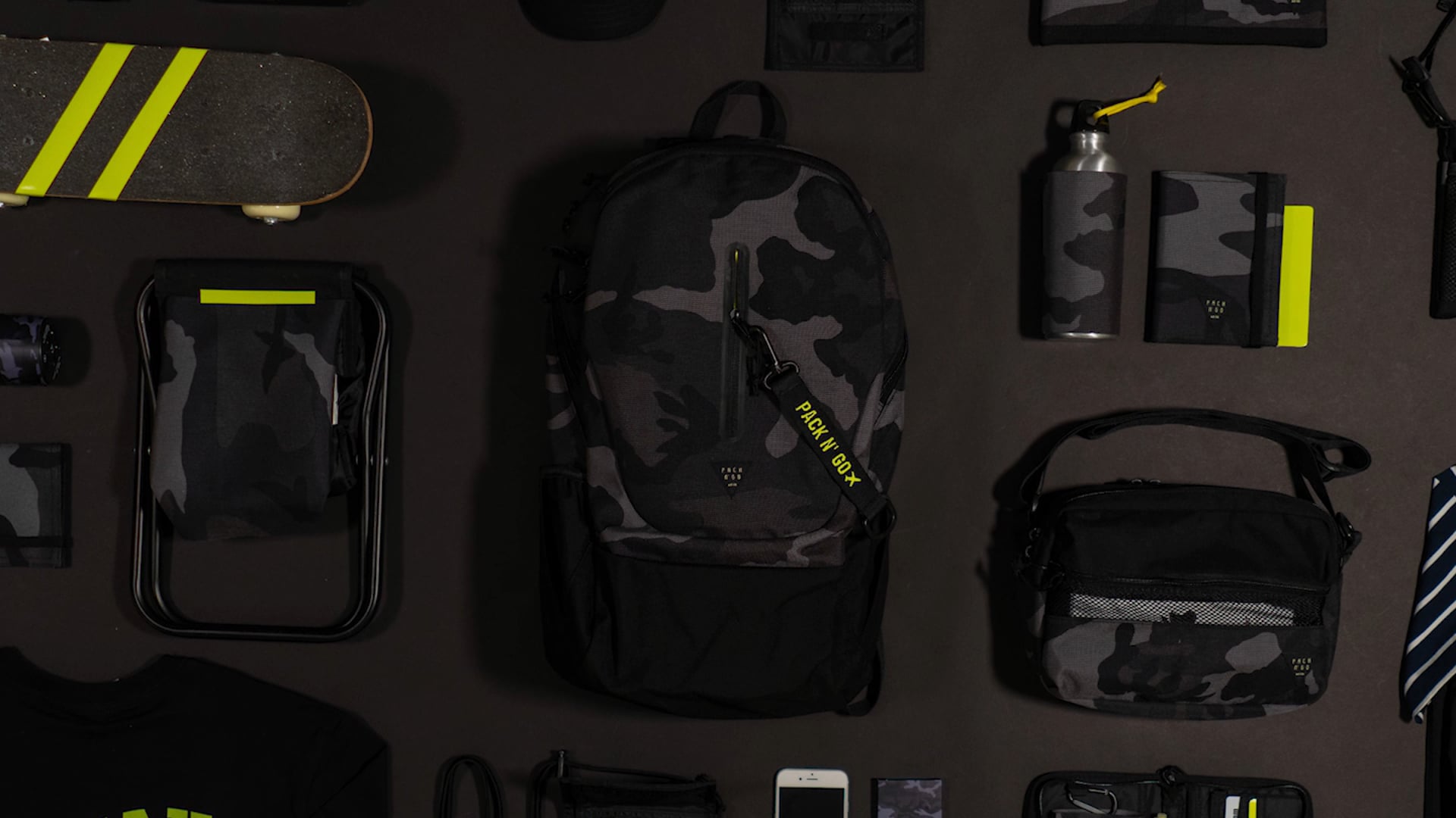 Pack n'Go Black Camouflage Collection