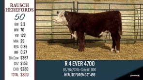 Lot #50 - R 4 EVER 4700