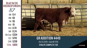 Lot #87 - GR ADDITION 4449
