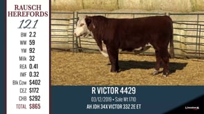 Lot #121 - R VICTOR 4429
