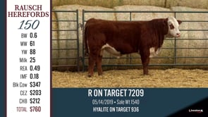 Lot #150 - R ON TARGET 7209