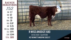 Lot #152 - R MISS ANODIZE 680