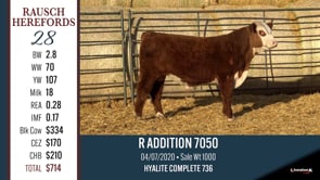 Lot #28 - R ADDITION 7050