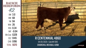 Lot #42 - R CENTENNIAL 4860