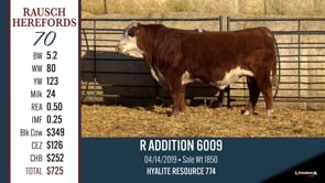 Lot #70 - R ADDITION 6009