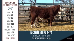 Lot #74 - R CENTENNIAL 6479