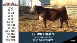 Lot #86 - GR HOME RUN 4419