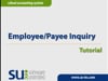 Employee/Payee Inquiry
