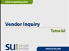 Vendor Inquiry